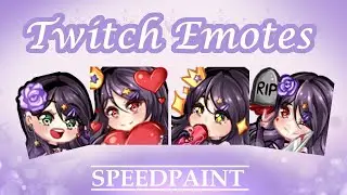 【Speedpaint】Twitch emotes (Timelapse 