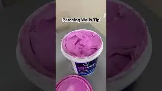 Patching Walls Tip: Never work out of the can. Use Putty Knives