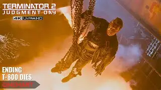 TERMINATOR 2 (1991) | Ending Scene | The T-800 Dies Scene 4K UHD