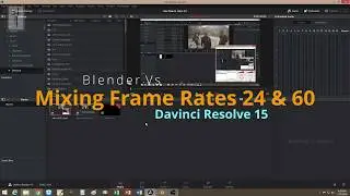 Blender Vs Davinci Resolve | Mixing Two Frame Rates 60 & 24