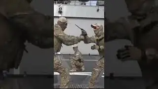 🇰🇷 Republic of Korea Navy Special Warfare Flotilla KNIFE ATTACK TRAINING #shorts