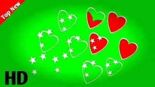 Star Heart Green Screen | Green Screen effects