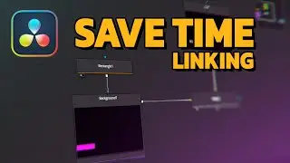 Linking values in Fusion DaVinci Resolve 18 Tutorial
