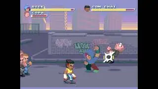 Zabu beat 'em up game - The 1st test of P2 COM AI.