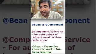 Annotations @Bean vs @Components in SpringBoot 
