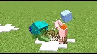 [Minecraft] Mutant Zombie vs Muntant Snow Golem Who will win???