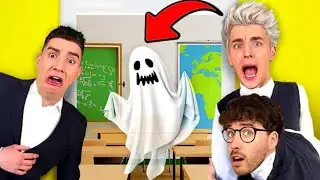 Провели 24 Часа в Школе с ПРИЗРАКОМ Челлендж !