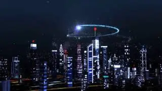 Christmas over the city! - After Effects template project