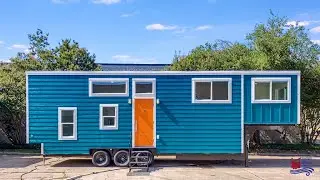 😍 2 Bedroom Tiny Home w/ a Master Suite, Full-Size Soaking Tub, Galley Kitchen & Stackable W/D