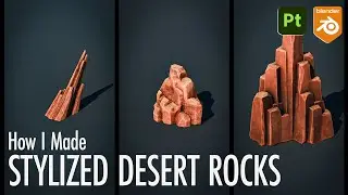 Stylized Rocks in Blender and Substance Painter + Free Project Files