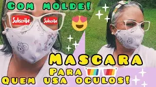 Mascara Para quem usa óculos,facil, confortavel! NO FOG ON GLASSES NEW Pattern MASK.