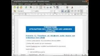 LibreOffice: Enregistrer un document au format PDF