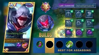 BUILD SABER TERSAKIT 2023 SEKALI HIT MATI | BUILD TOP GLOBAL SABER | MOBILE LEGENDS