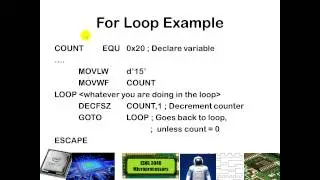 Writing Loops in PIC Assembly Programming