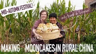 Making mooncakes with my Chinese mother-in-law!