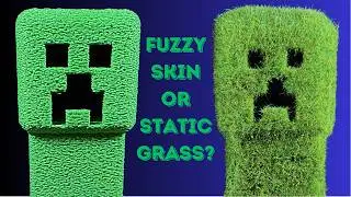 I Crafted a Minecraft Movie Creeper COVERED in Grass