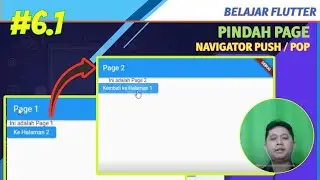 #6.1 Belajar Flutter - Pindah Page - Belajar Pindah Page dengan Navigator Push & Pop