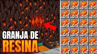 Cómo Hacer una GRANJA de RESINA en Minecraft 1.22 🌲💧
