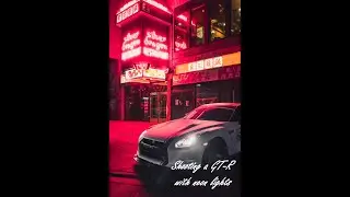 Neon Lights Car Photography