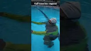 Learn to swim - breathing exercise - inhale and exhale #learntoswim #swimtechnique #swimminglessons