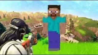 Построил Стива в Fortnite/Стив из майнкрафта в фортнайт!!!