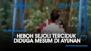 Beradegan Pangku, Sejoli Terciduk Diduga Mesum di Ayunan Linggo Asri Pekalongan