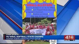 WRALL 11U Softball Wins State Championship; Needs help heading to TN for Regionals
