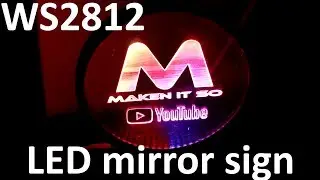 LED Acrylic Mirror Sign (18cm) - weekend project idea
