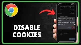How to DISABLE COOKIES ON GOOGLE CHROME