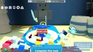 comleting 3 new quests from pirate bear in Bee swarm simulator creative