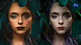 editing a portrait in photoshop