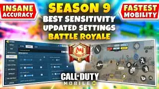 The MOST BALANCED SETTINGS For Battle Royale | COD Mobile | Season 9 BEST SENSITIVITY For BR (2023)