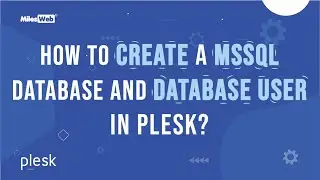 How to Create a MSSQL Database and Database User in Plesk? | MilesWeb