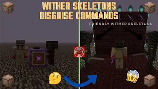 Command Block Tutorial #98: Wither Skeleton Disguise Commands in Minecraft (1.16+)