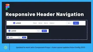 How to Design Responsive Header Navigation in Figma - Autolayout 