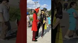 Кроссовер века  #cosplay #billcipher #alastor #gravityfalls #crossover #hazbinhotel  @EVENTSGUIDE