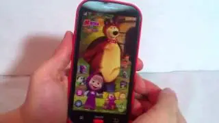 Интерактивный детский телефон Маша и медведь