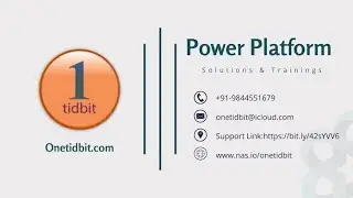 Looking for #PowerApps training in #Telugu. Come learn with Onetidbit. Contact us : +91-9844551679