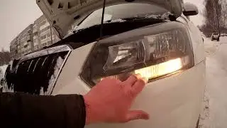 шкода йети  2014 года - лампа дхо и габаритного света за 260 рублей.