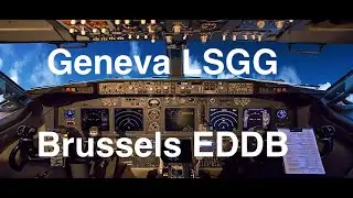 [X-Plane 11.55]  Geneva (LSGG)  -  Brussels (EBBR) on VATSIM.