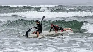 Capsizing a Hobie Kayak on the Oregon Coast