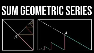 Sum Geometric Series with Ratio 1/2 in Rectangles (visual proofs)