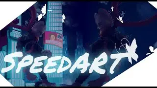 ☪SpeedART №12 - Night parkourist