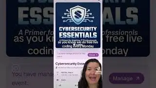 Free live cyber security workshop 💻🤓🎉 #codingbootcamp #careerchange