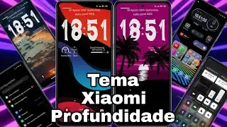 Tema Xiaomi Efeito Profundidade, Ícones Animados HyperOs Multi Wallpaper @CiclopeTech