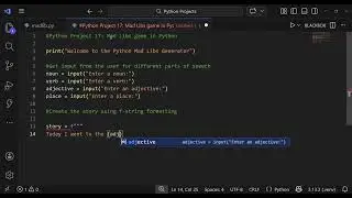 Build a Mad Libs Generator in Python (Beginner Project) 