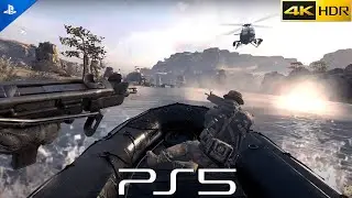 Modern Warfare 2 SPEED Boat CHASE Ps5 [4K HDR]