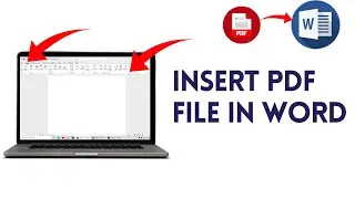 How To Insert PDF File In Word | Add PDF To A Word Document