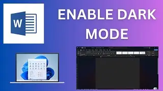 How to enable or disable MS word dark mode #msword