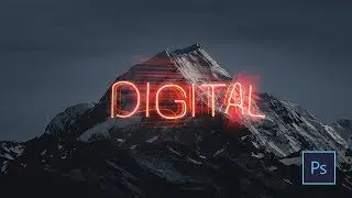 #3 5 минут | Крутой НЕОНОВЫЙ эффект в Photoshop